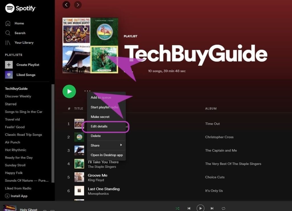how to access spotify top artists