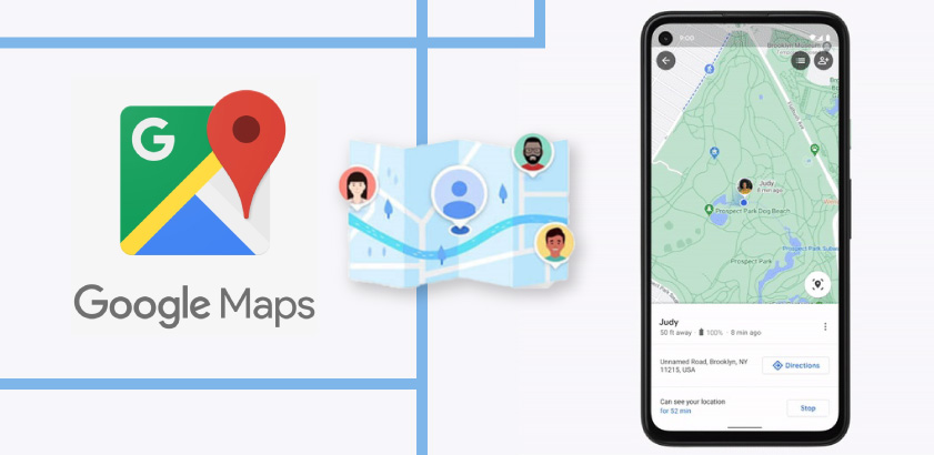 Share location live on Google Maps