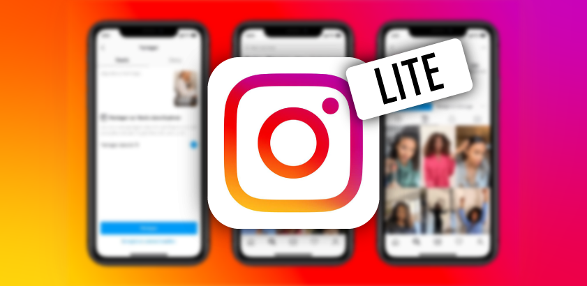 Объем приложения instagram lite для android не превышает 1 мб