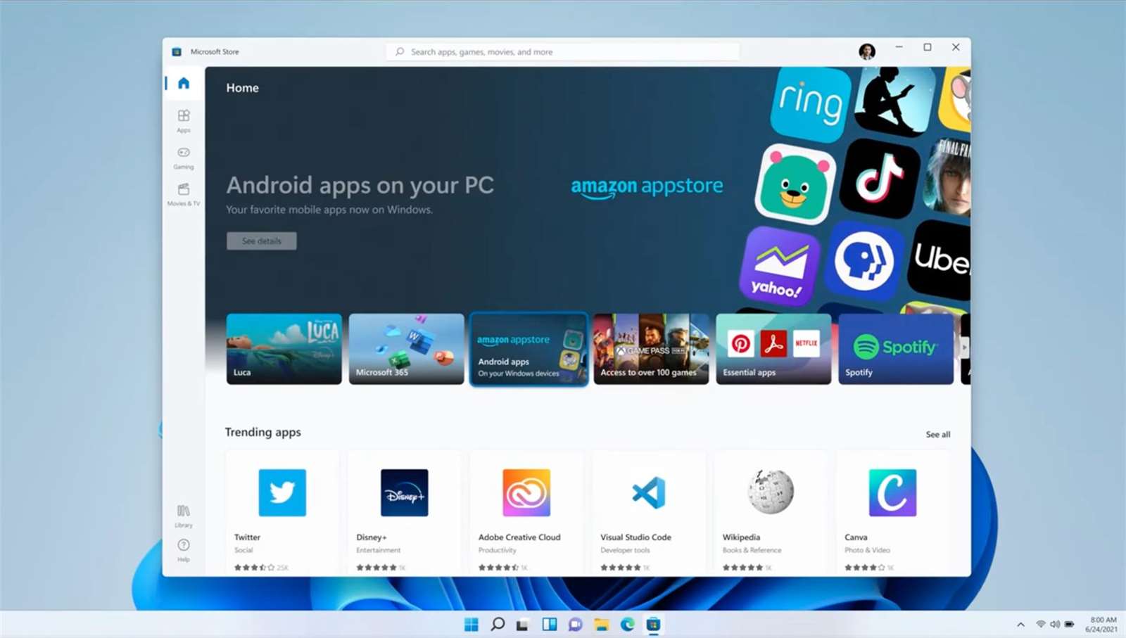 windows 11 download android apps